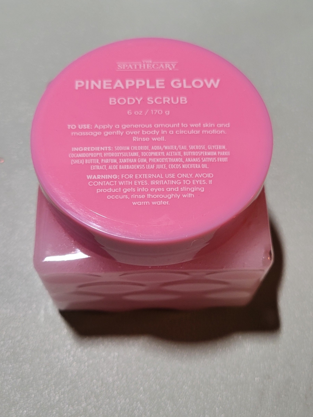 Pineapple Scented Jelly Sheet Mask & Bath Set - Pink - Picture 3 of 3